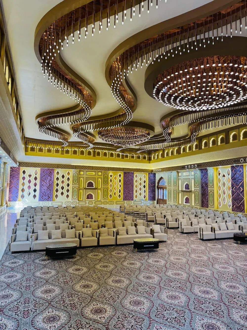 Seminar setup at Harika Bagh Jaipur with theatre seating facing the stage